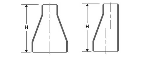 ASTM A234 WPB Concentric Reducer Dimensions