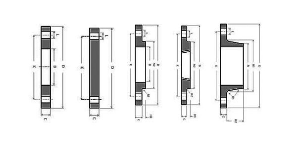 BS 10 Pipe Flange Dimensions In MM