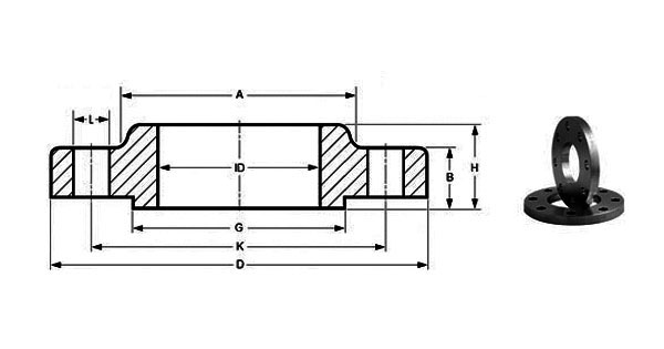 Carbon Steel Slip On Flange Dimensions