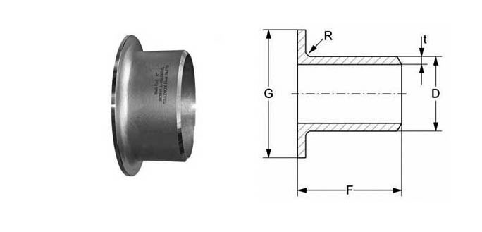 Short Pattern Stub End Dimensions