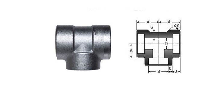 Socket Weld Reducing Tee Dimensions