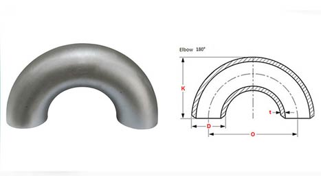 180 Degree Steel Pipe Elbow Dimensions